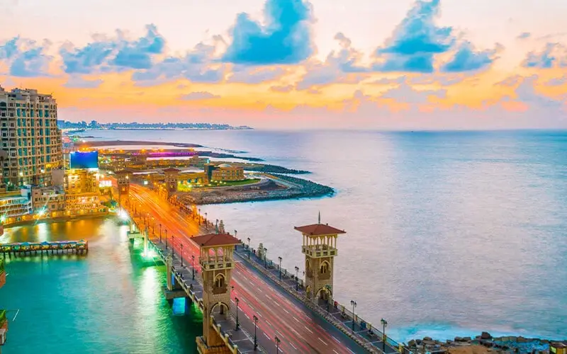 A-picture-from-the-top-of-one-of-Alexandrias-beaches-from-above